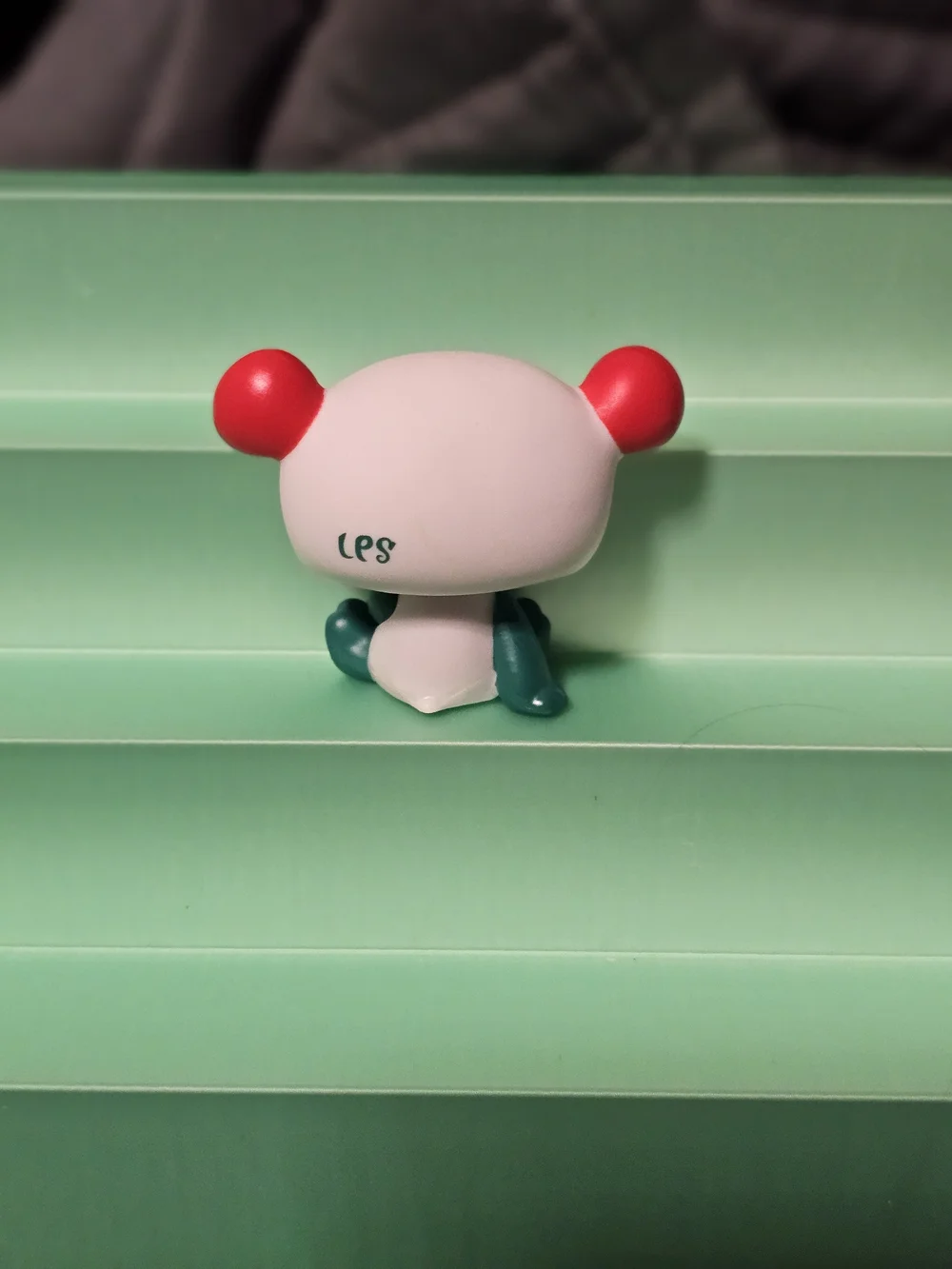 Littlest Pet Shop White, Teal & Pink Panda Figurine